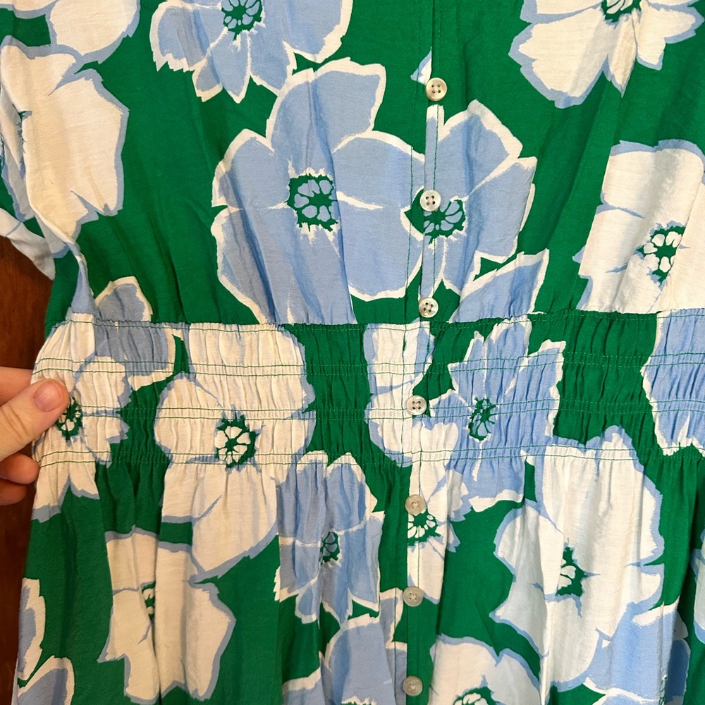 Sonoma Green and Blue Floral Maxi Dress - Picture 6 of 6